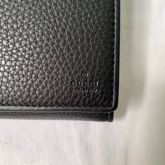 NWT Authentic Gucci Leather Stripe Long Wallet - Picture 3 of 7